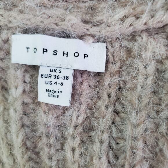 Over Size Beige Chunky Sweater Size S - Picture 4 of 6